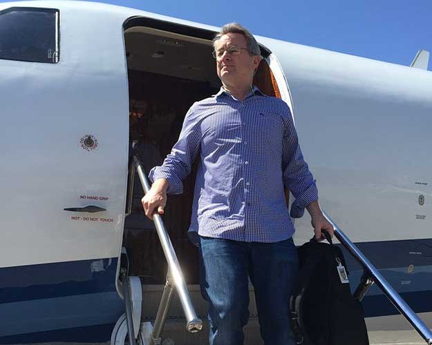 Fred Luddy arriving at Knowledge 15