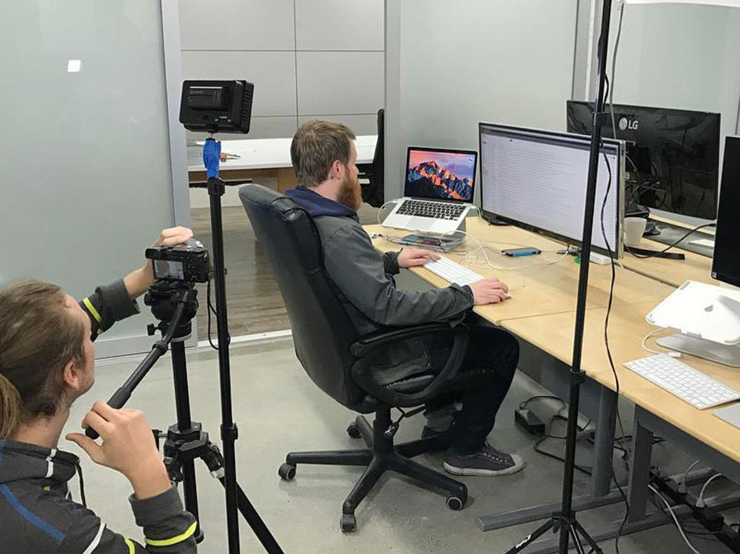 Shooting our first promo video